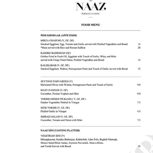 A Persian Dining Experience At Naaz Persian Cuisine - We Wander