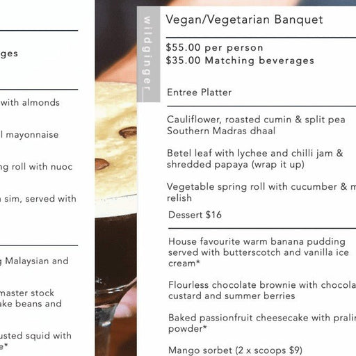 Experience Dinner At Wildginger Huskisson - We Wander