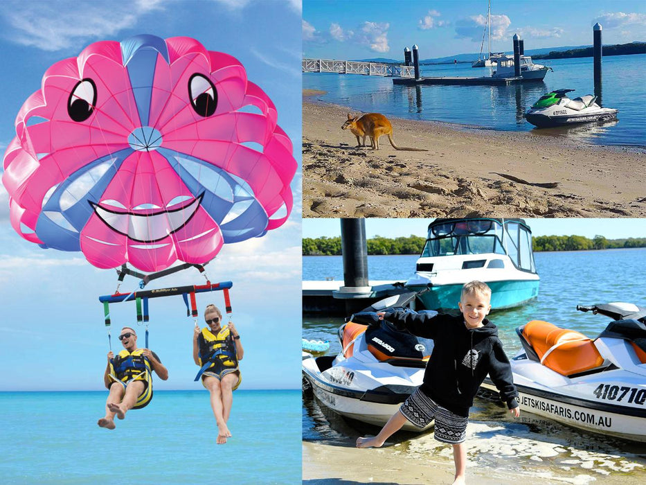 Jet Boat, Parasailing + 1.5Hr Jet Ski Safari - We Wander