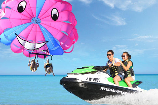 Tandem Parasail & 2.5 Hour Jetski Safari - For 2 - We Wander