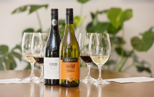 The Whites And Light Reds Flight At Hardys Wines - We Wander